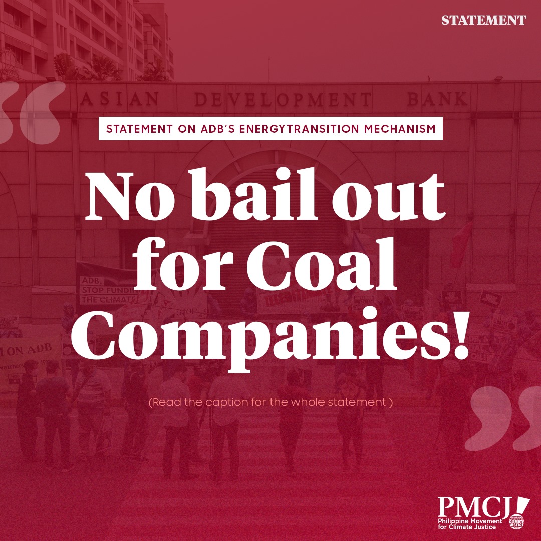 PMCJ to ADB's ETM: No bail out for Coal Companies